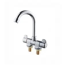 Torneira Dobrável Luxo Em Aço Inox Com Misturador Duplo