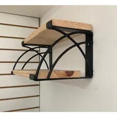 Mão Francesa Dupla Reforçada Design 2 20/15cm Kit C/2 Peças