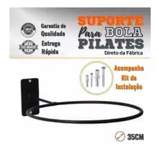 Suportes Para Bola Suiça Pilates De Parede 35cm Diametro 4 pçs