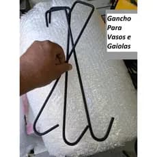 Gancho para Gaiola e Vasos de Plantas para encaixe em Caibro Escolha quantidade Desejada