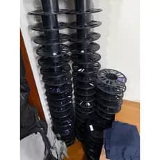 kit 10 unid. Carretel filamento impressora 3D PLA PETG ABS 1kg