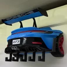 Porsche GT3 RS 911 Turbo Decorativo porta chaves Garagem Gamer Geek