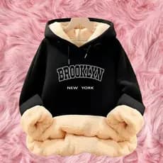Moletom Feminino Nuvem Blusa Blusas Moletons Femininos Pelucia Fofo Confortavel Preto
