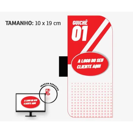 Display para monitor pvc premium personalizado