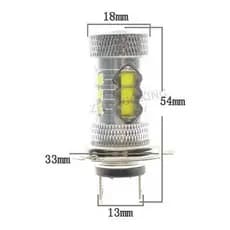 H7 40 W 6500 K Branco 12 V-24 V Led Car Auto Fog Driving Luz
