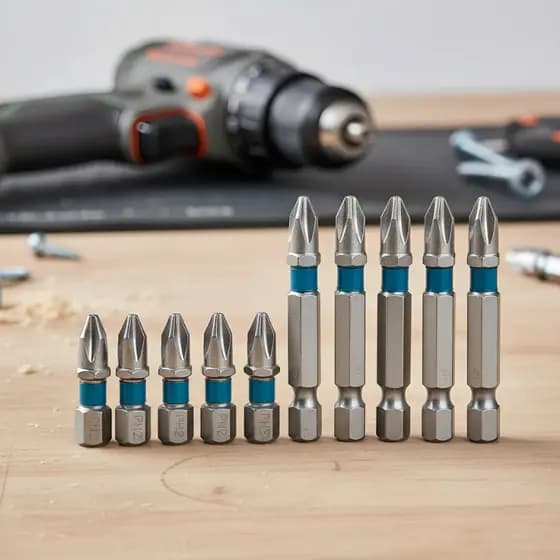 Ponta Bits PH2 25mm Kit 5 Magnético Ponteira Parafusadeira Antiderrapante Aço S2 Gross