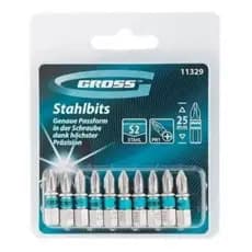 Ponta Bits PH1 25mm 10 peças  Ponteira Magnética Antiderrapante Imantada Parafusadeira Aço S2