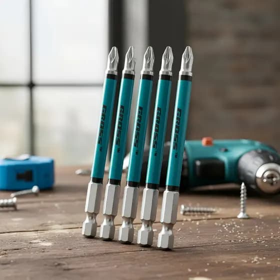 Ponta Bits PH2 70mm 5 Peças Ponteira Magnética Antiderrapante Furadeira Parafusadeira Aço Imantado