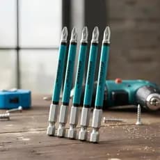 Ponta Bits PH2 70mm 5 Peças Ponteira Magnética Antiderrapante Furadeira Parafusadeira Aço Imantado