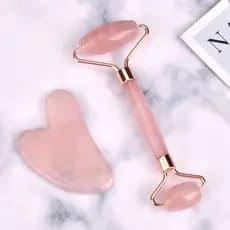 Rolo Massageador Pedra De Jade + Placa Gua Sha ENVIO IMEDIATO