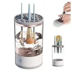 Limpador Pincel Esponja Maquiagem Elétrico 3 em 1 Lava e Seca Automático USB. BX