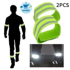 Fita faixa flexíveis braçadeiras caminhada  noturna, ciclismo, corrida, motociclista  segurança, braço, perna visibi