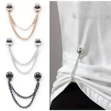 2 unidades de fivela magnética acessórios para camisa calça corrente