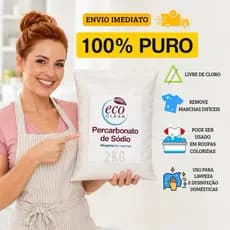 Percarbonato 100% Puro para limpeza em geral, clareador de roupas Alto poder de Limpeza 2KG/1KG/500G