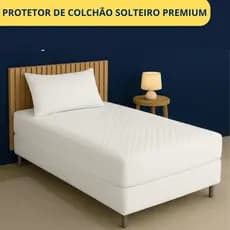 Protetor Colchão Matelado Solteiro Antialérgico Impermeável Branco Macio Silêncioso Não Esquenta