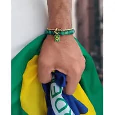 Berloque Pingente Bandeira Brasil Copa