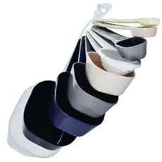 Kit Conjunto Colher Medidora Medidor Cozinha Confeitaria Colher Chá Café Sopa Funil 9 Peças Plasutil