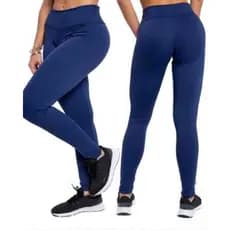 Calça Leg Azul Legging Premium Suplex Não Fica Transparente