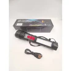 Lanterna Tática Recarregável Super Forte Para Pesca Camping Trilha