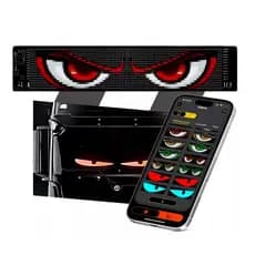 Olhos Led Para Para-brisa De Caminhão De Carro Enfeite De Lojas Painel Tela Led Flexível 35CM