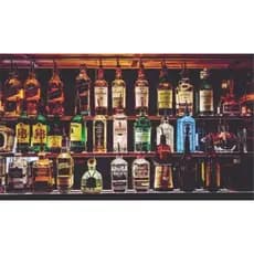 Adesivo De Parede Decoração Prateleira Bebidas Pinga Vodka