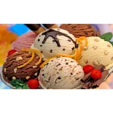 Adesivo De Parede Sorvete Massa Para Sorveteria Flocos Napolitano Gelato