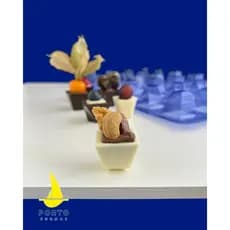 FORMA PROFISSIONAL P/ CHOCOLATE: DOCES FINOS QUADRADOS 6 EM 1 COD 224 PORTO FORMAS