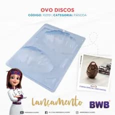 FORMA 3 PARTES OVO DISCO BWB COD 10319
