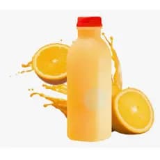 Garrafa Plástica Descartável com Tampa laranja 300ml kit 10 unidades