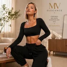 Cropped Manga Longa Feminino Ajustado Suplex Premium Blogueira Elegante Moda Inverno 2026