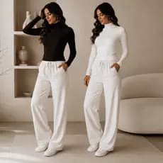 Kit 2 Body Feminino Gola Alta Suplex Premium Modela Corpo Moda Inverno Feminina