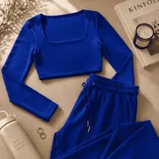 Cropped Feminino Inverno Manga Longa Suplex Premium Estilo Blogueira Conforto e Elasticidade
