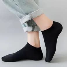 Kit 12 Pares Meias Masculina Soquete Cano Curto Preto