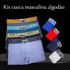 KIT CUECA MASCULINA ALGODÃO