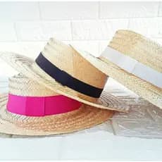 Chapéu de Palha Rústica Feminino Moda Feminina Verão Tendência Chapéu de Praia Piscina