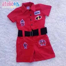 Macacão Infantil Os Incríveis Personalizado Tema Super-Heróis | Fantasia infantil de menino