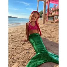 Calda de Sereia Infantil Paetê com Arquinho Fantasia Festa Aniversário | Fantasia de sereia | Fantasia infantil
