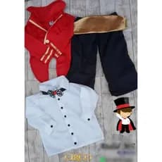 Fantasia Infantil de Mágico Luxo | Blazer, Calça e Gravata em Paetê
