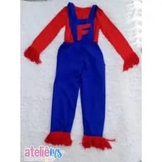 Fantasia infantil do fofão com acessório no pé e a mão de lã | Fantasia de menino do fofão | Fantasia de menino