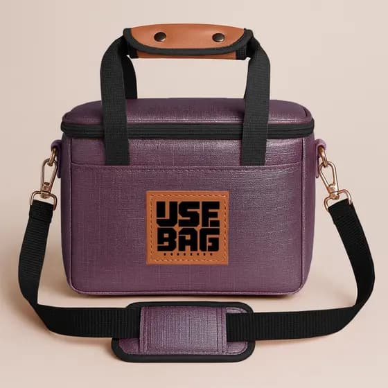 Bolsa Térmica Fitness Lancheira Marmiteira Couro Emborrachado Porta Marmita Academia