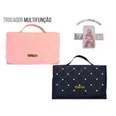 Trocador De Fralda Portátil Impermeável Dobrável Menina Menino Bebê Lindas Estampas Luxo