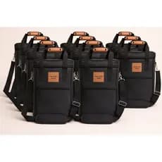 Kit 10 Bolsas Personalizadas Térmica Grande Couro Impermeável Bebidas Wine Whisky Antivazamento Premium Luxo
