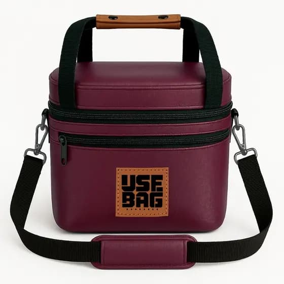 Bolsa Térmica Fitness Porta Marmita Preto Lancheira Dieta Marmiteira Trabalho Escola Alça Piquenique