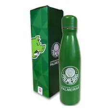Garrafa Squeeze Aluminio 600ml Academia Treino Passeio Viagem Palmeiras Oficial
