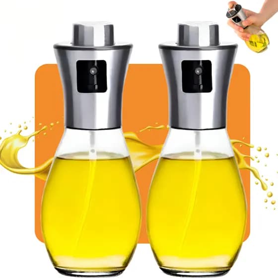 Kit 2 Spray Culinario Pulverizador Borrifador Azeite Oleo Vinagre Galheteiro Cozinha