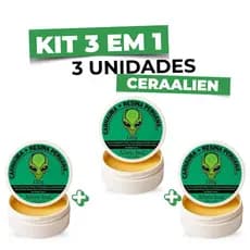 Kit 3 Ceras Alien Ind Automotiva - Polimento Queimado Riscos Carnaúba 120g