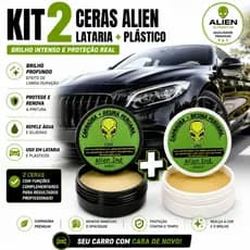Cera Alien Ind Automotiva Carnauba - Restaura Pintura Queimada - Restaura Plásticos - Brilho