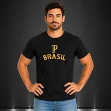 Camiseta T-shirt Torcedor Futebol Paulista Personalizada Malha Premium 30.1 Lançamento Novidade