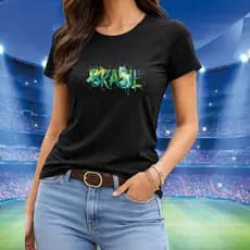 Camisa Camiseta Brasil Malha Premium 30.1 Lançamento Novidade