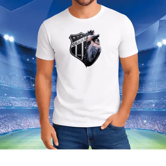 Camisa Camiseta Ceará Time Futebol Malha Premium 30.1 Lançamento Novidade